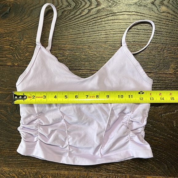 47. FP Movement Good Karma Ruched Crop Tank - Spring Blossom - Picture 12 of 12